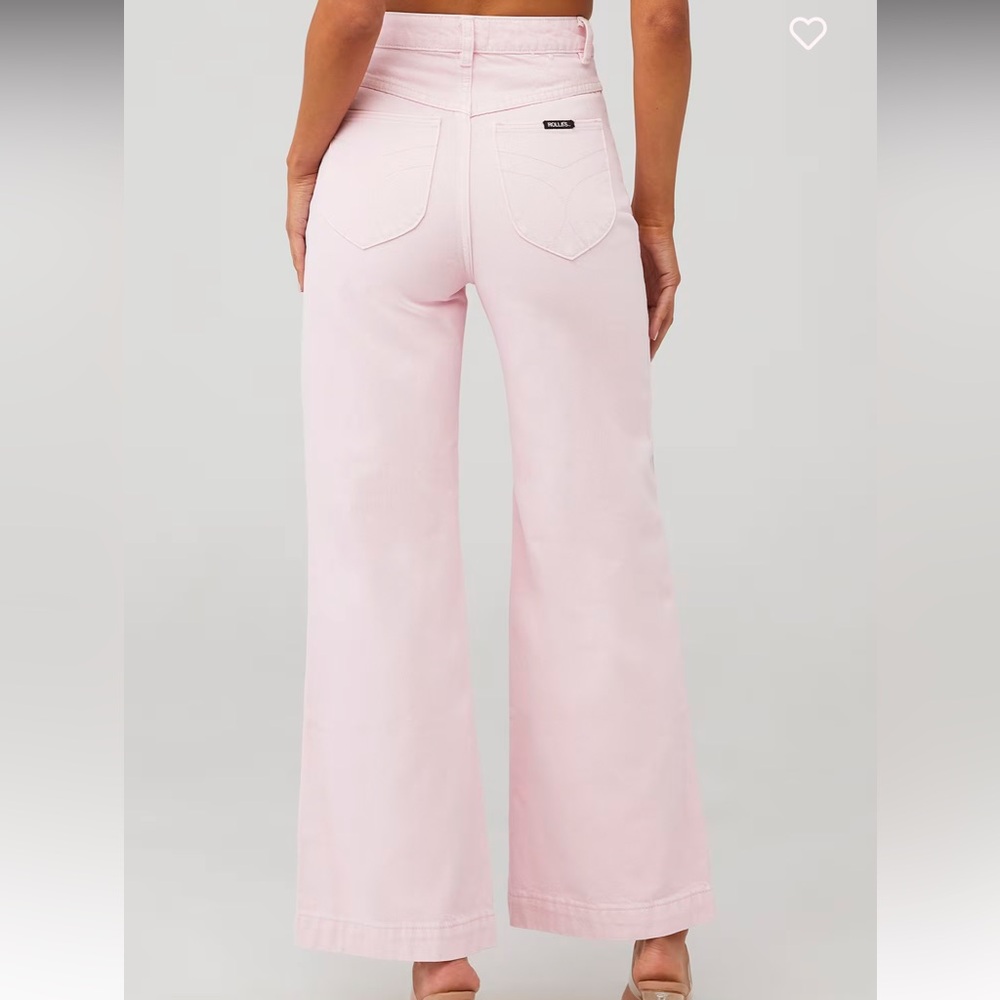 ROLLA'S Pink Wide-Leg Jeans